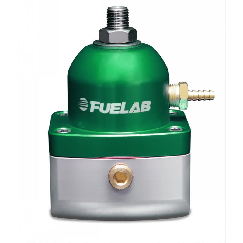 FUELAB 53502-6-T Mini Fuel Pressure Regulator TBI (10-25 psi, 6AN-In, 6AN-Out) Green Photo-0