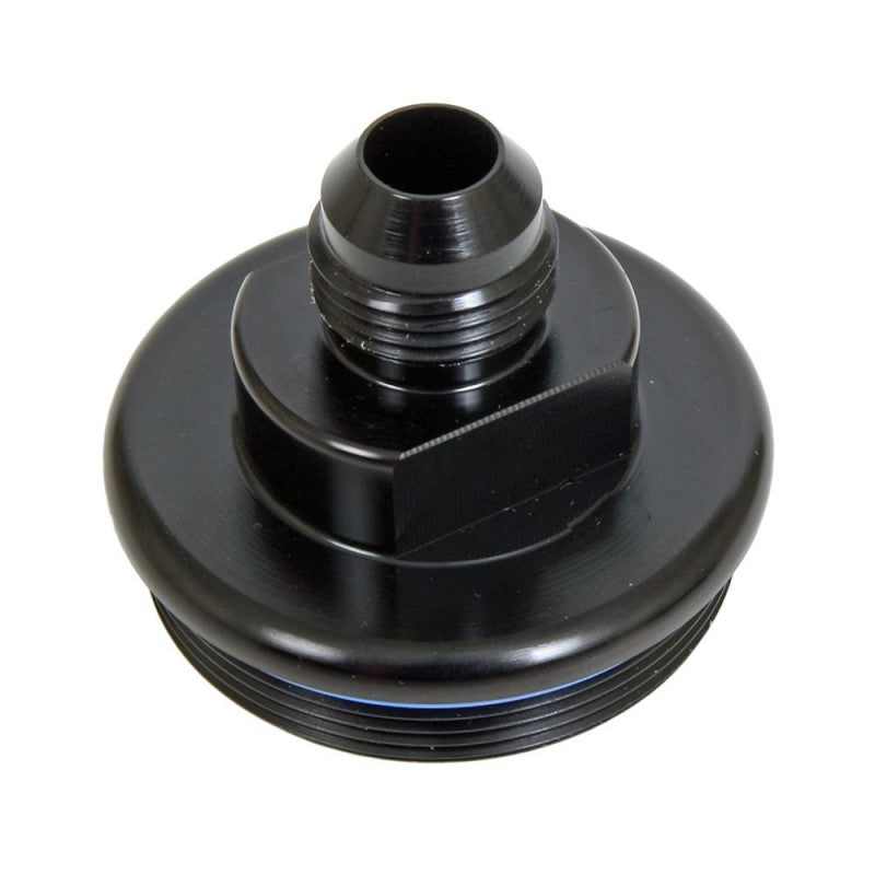 FUELAB 108020102-8 Fuel Filter Inlet Cap 12AN, Black Photo-0