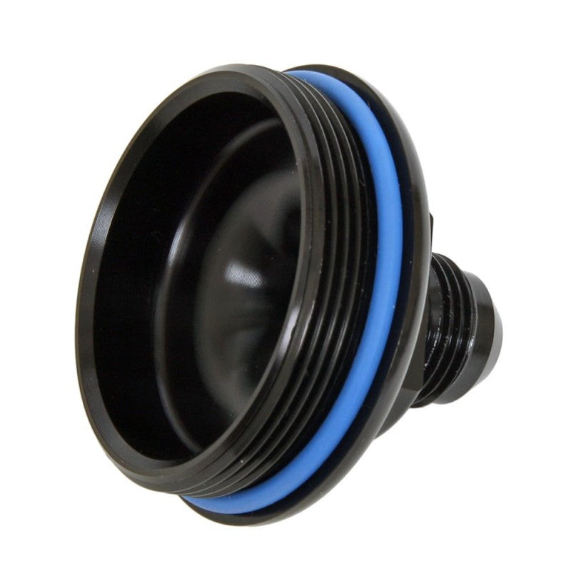 FUELAB 108020102-8 Fuel Filter Inlet Cap 12AN, Black Photo-1