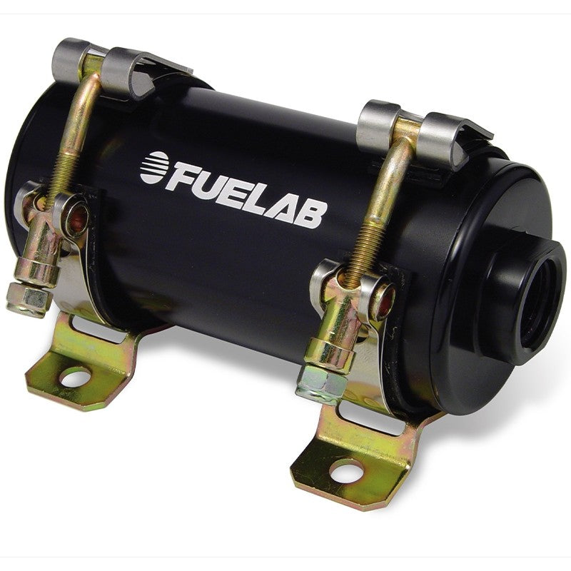 FUELAB 41402-1 EFI In-Line Fuel Pump PRODIGY (140 GPH @ 45 PSI, 100 PSI max, up to 1400 HP) Black Photo-0