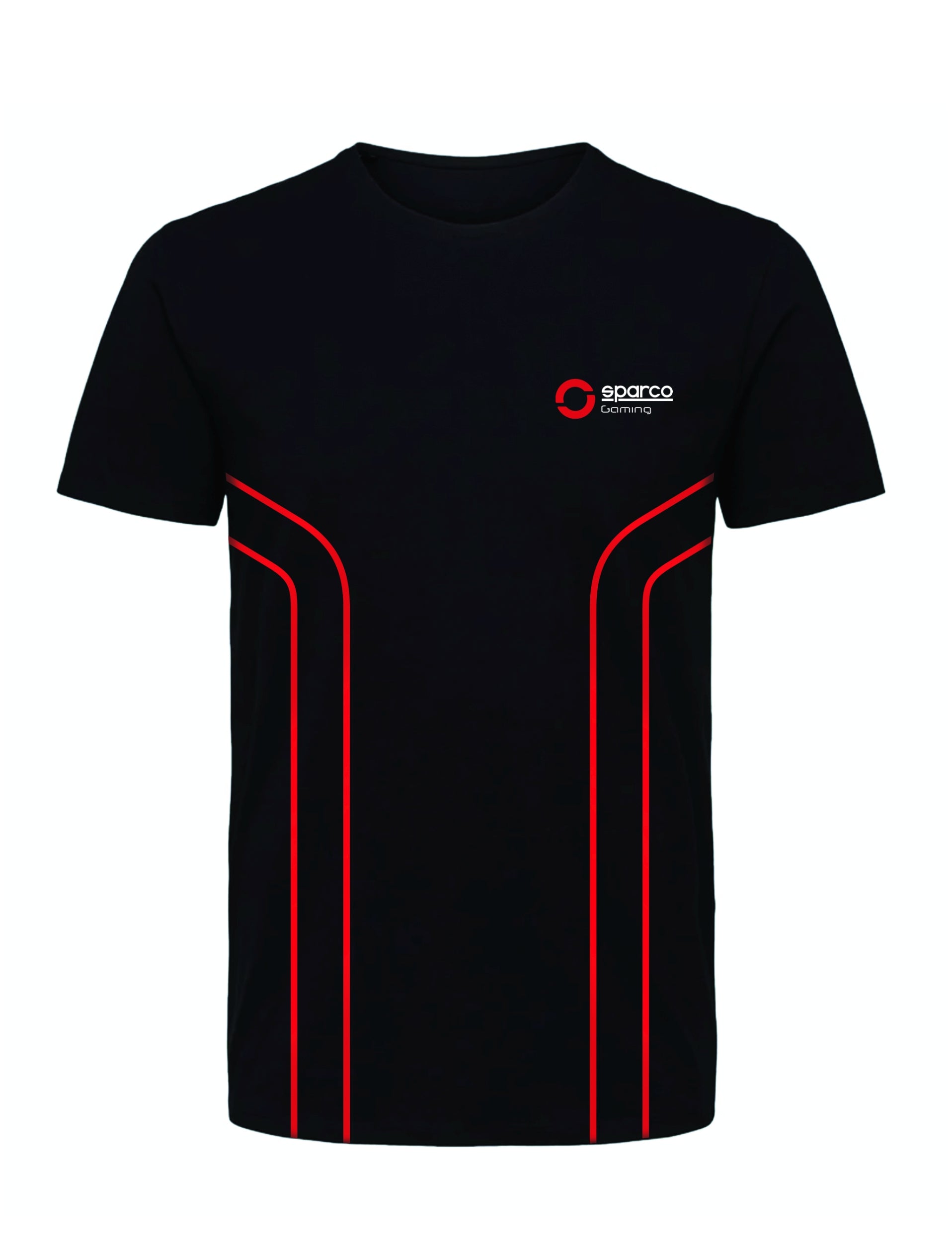 SPARCO 01360NRRS2M GAMING ROOKIE T-SHIRT, black/red, size M Photo-0