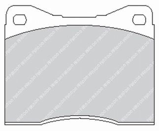 FERODO FCP399R Front Brake Pads DS3000 for BMW M5 (E28) Photo-0