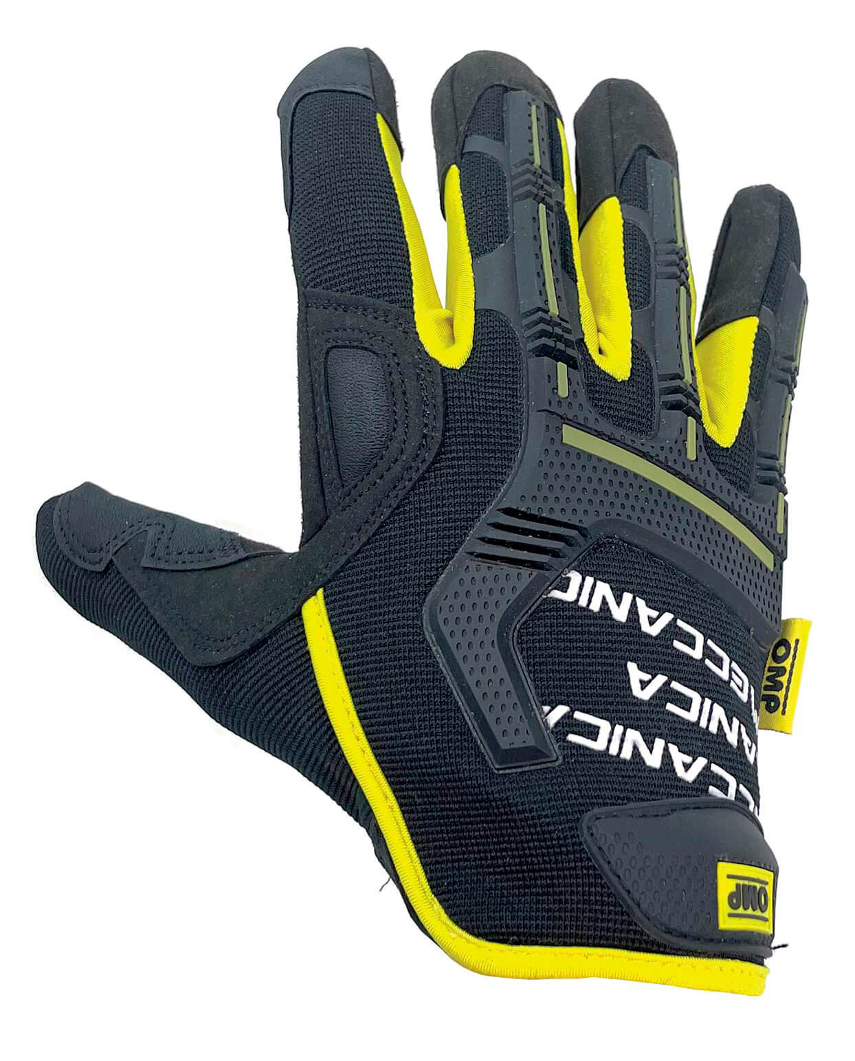 OMP OMPS19110419 Mechanic gloves, black/yellow, size S Photo-0 