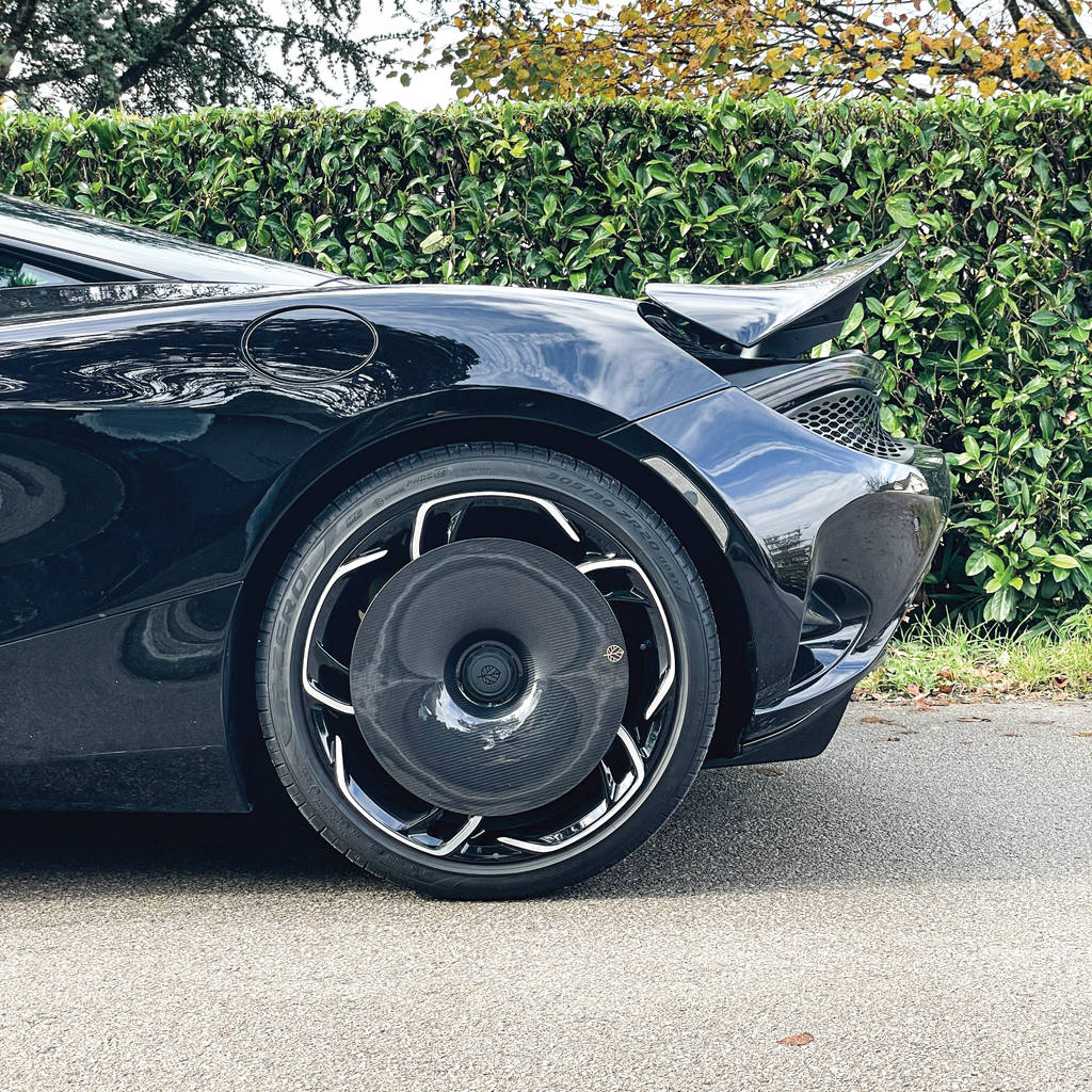 GOLD LEAF ADEVO-MCL750S-GL Wheel Covers Aero Disc EVO (Carbon / Gloss) for MCLAREN 750S OEM Wheels Photo-5