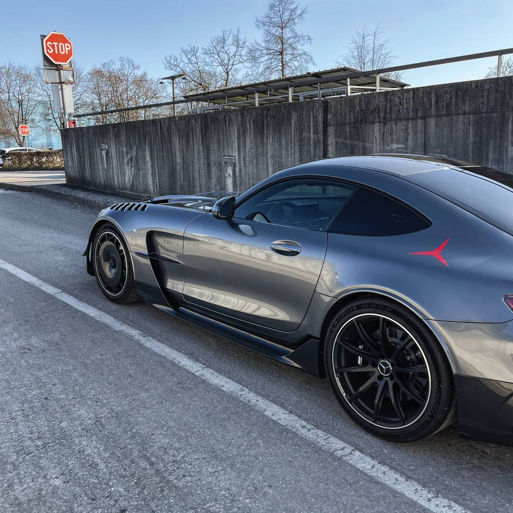 GOLD LEAF TFEVO-AMGGT-GL Wheel Covers Turbo Fan EVO (Carbon / Gloss) for MERCEDES-AMG GT Black Series OEM Wheels Photo-5