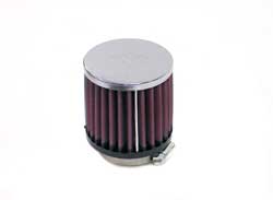 K&N RC-1910 UNIVERSAL Clamp-On Air Filter 2-1/8"FLG, 3"OD, 3"H Photo-0