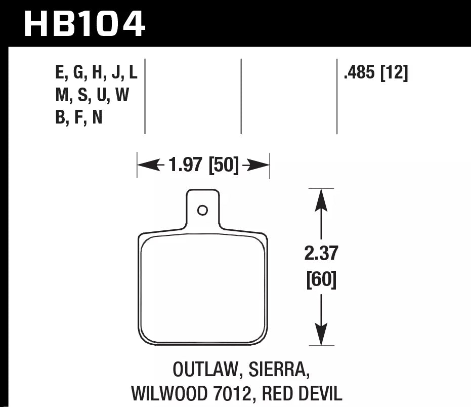 HAWK HB104D.485 Brake Pads ER-1 Endurance Racing Photo-1