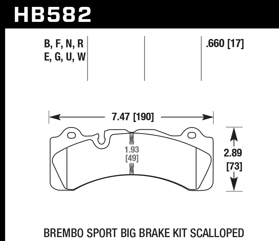 HAWK HB582D.660 Brake Pads ER-1 Endurance Racing Photo-1