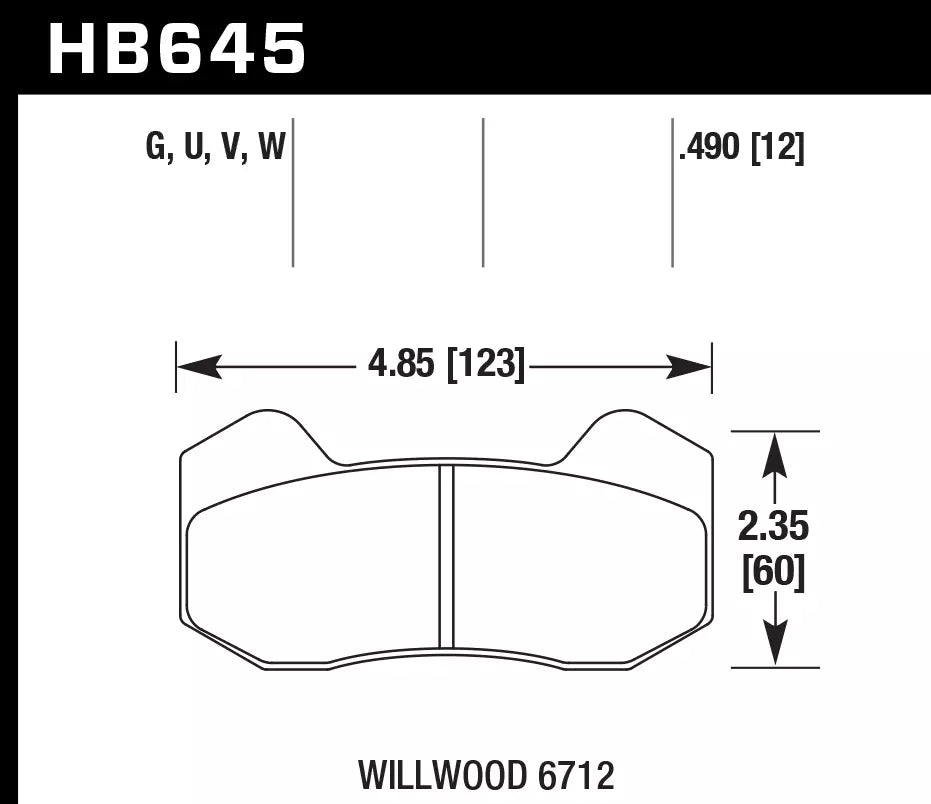 HAWK HB645D.490 Brake Pads ER-1 Endurance Racing Photo-1