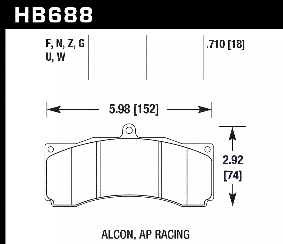 HAWK HB688D.710 Brake Pads ER-1 Endurance Racing Photo-1