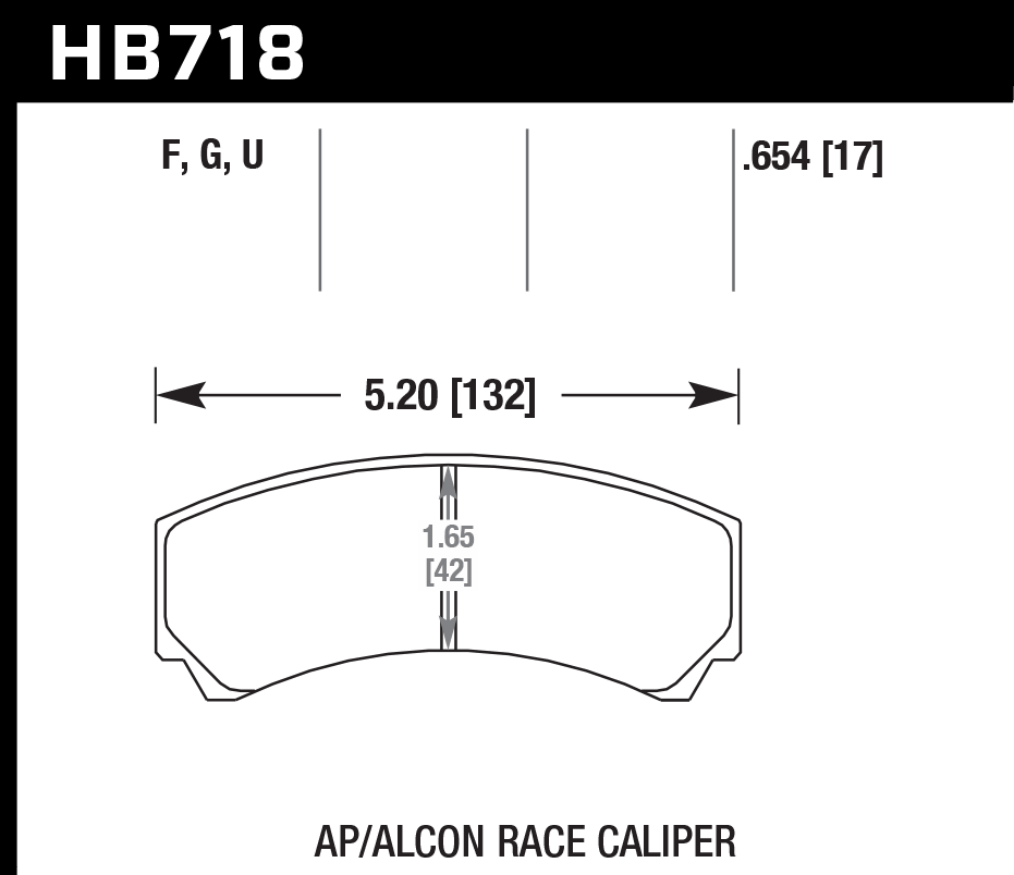 HAWK HB718D.654 Brake Pads ER-1 Endurance Racing Photo-1