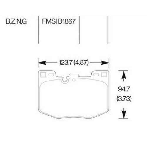 HAWK HB916G.740 DTC-60 Front Brake Pads DTC-60 for TOYOTA GR Supra 2020+ / BMW Z4 2019-2020 Photo-1