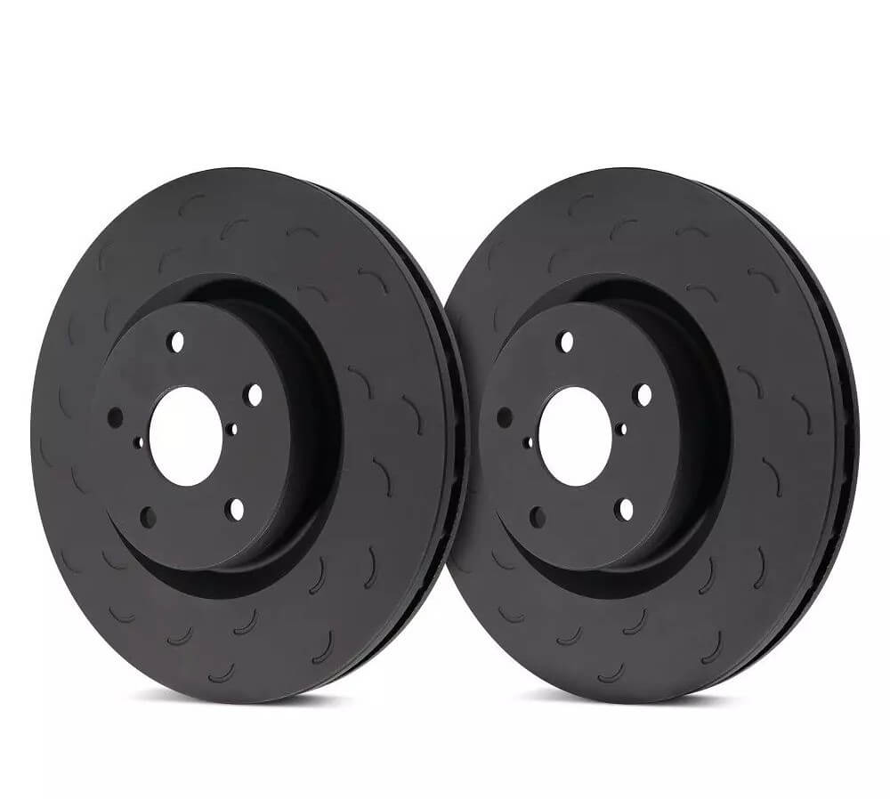 HAWK HTS5174 Front Brake Rotors Talon Slotted for HONDA Civic 1.6 ES5 2001-2005 Photo-0