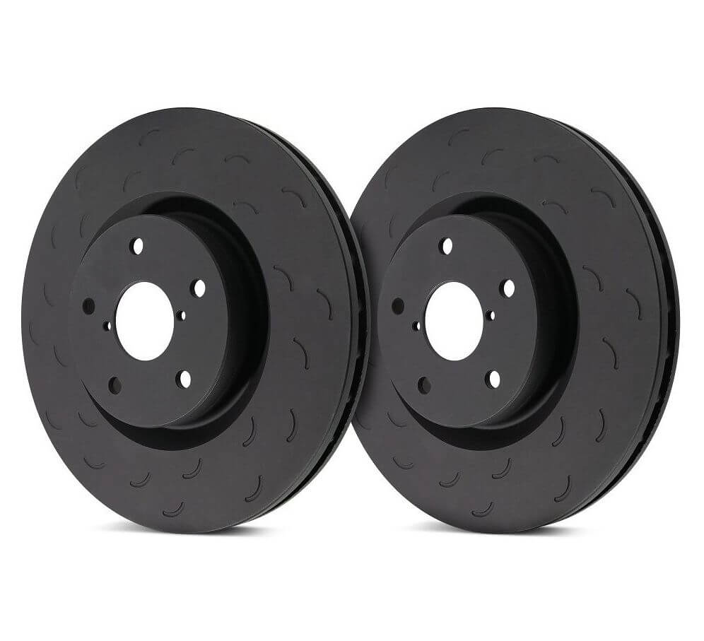 HAWK HTS5385 Rear Brake Rotors Talon Slotted for FORD Mustang GT 5.0 Turbo 2014 Photo-0