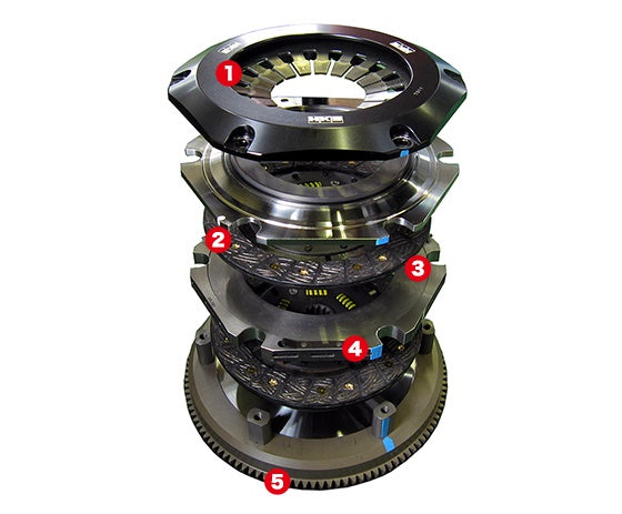 HKS 26999-AT005 Clutch Cover LA CLUTCH TWIN PLATE for TOYOTA Cresta (1JZ-GTE) 1996-2001 Photo-2