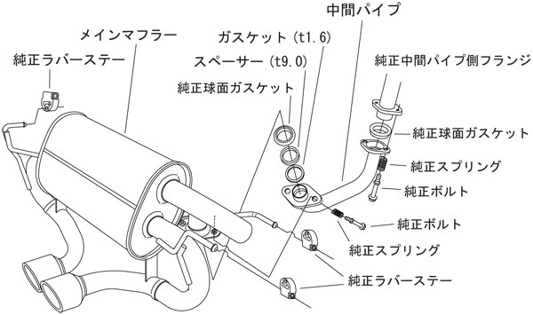 HKS 31021-AH001 Exhaust System LEGAMAX PREMIUM for HONDA S660 (JW5) Photo-2