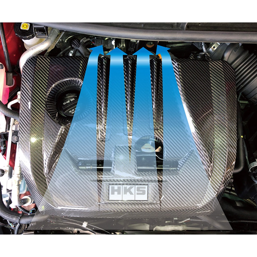 HKS 70026-AT006 Engine Cover (Carbon) for TOYOTA GR Yaris (XP210) 2020- Photo-2