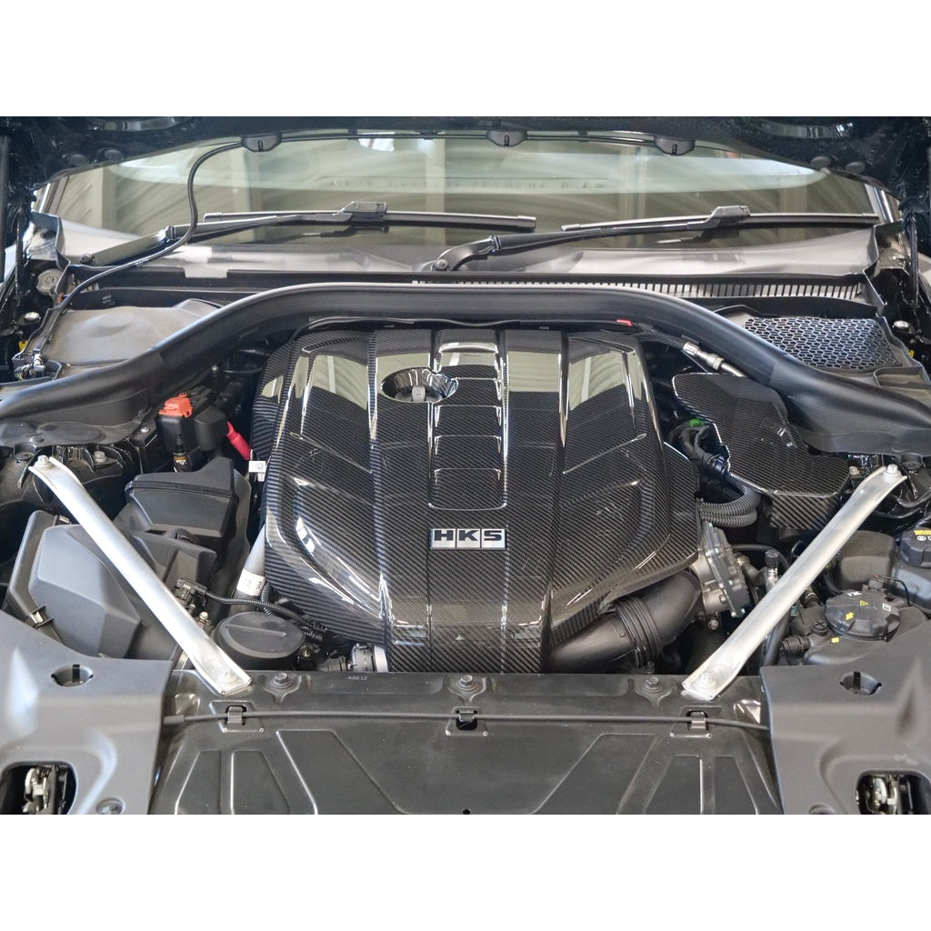 HKS 70026-AT016 Engine Cover (Carbon) for TOYOTA GR Supra (B58B30B Engine) Photo-1