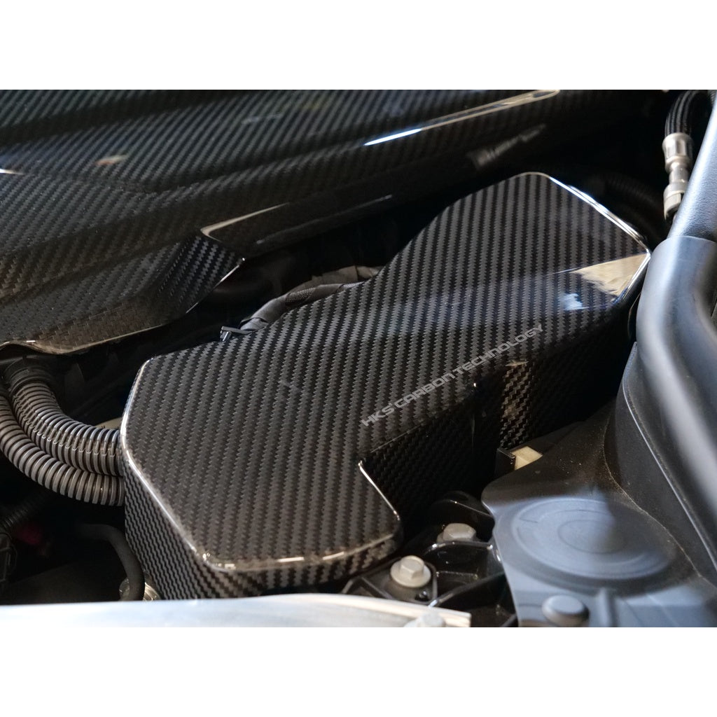 HKS 70026-AT017 ECU Cover (Carbon) for TOYOTA GR Supra (B58B30B Engine) Photo-0