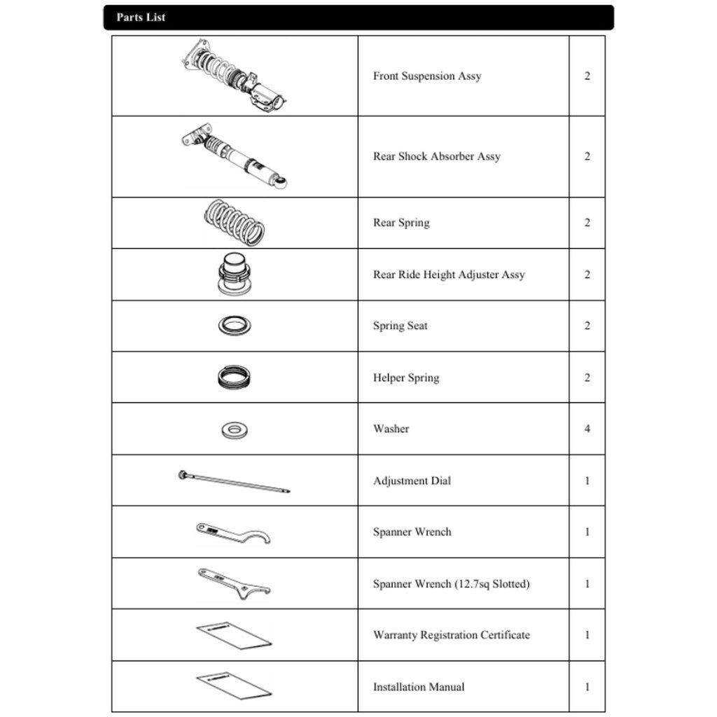 HKS 80300-AT030P Coilover Kit HIPERMAX S for TOYOTA GR Corolla 2022- Photo-2