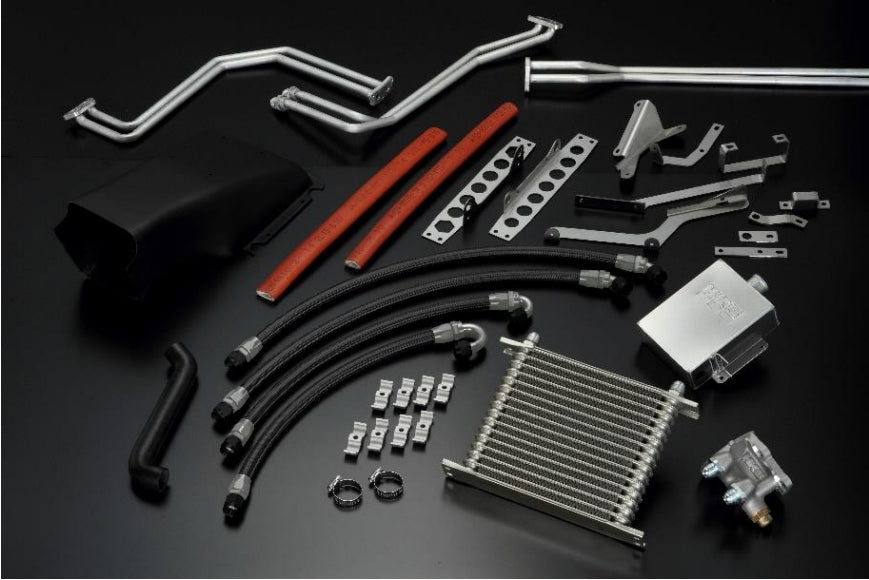 HKS 27002-AN104 Oil Cooler Kit DCT (Black/Silver) for NISSAN GT-R (R35) 2010-2016 Photo-0