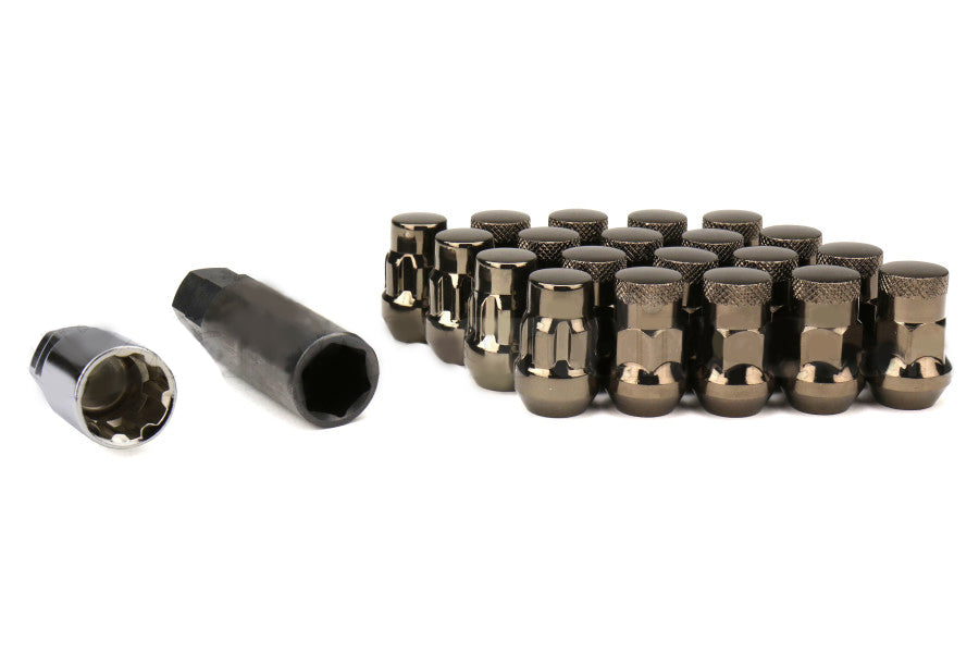 MUTEKI 32925TP Lug nuts kit with lock nuts SR35 16+4 12X1.25 35mm C.TITANIUM (Close End) Photo-0