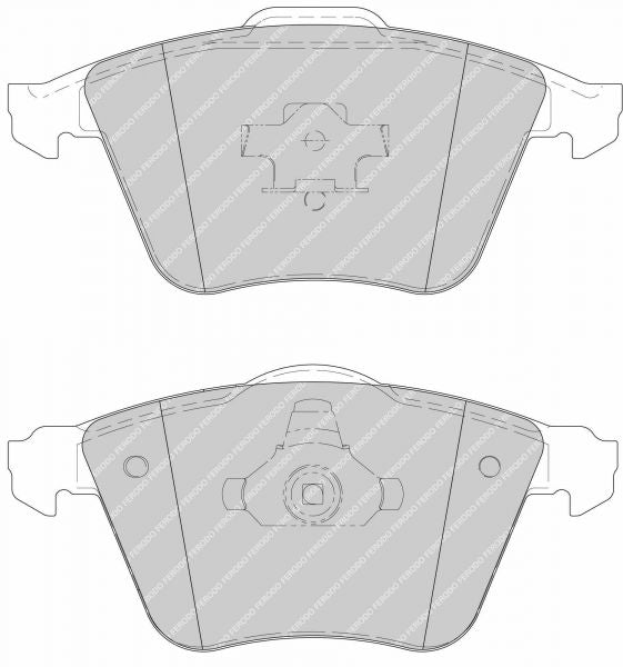 FERODO FDS1765 Front Brake Pads DS Performance for VW Golf R32 (Mk5) Photo-0