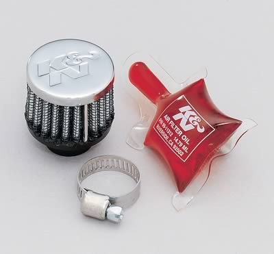 K&N 62-2480 Vent Air Filter / Breather 5.512\" FLG 1-3/8\" OD 1-1/8\" H Photo-2