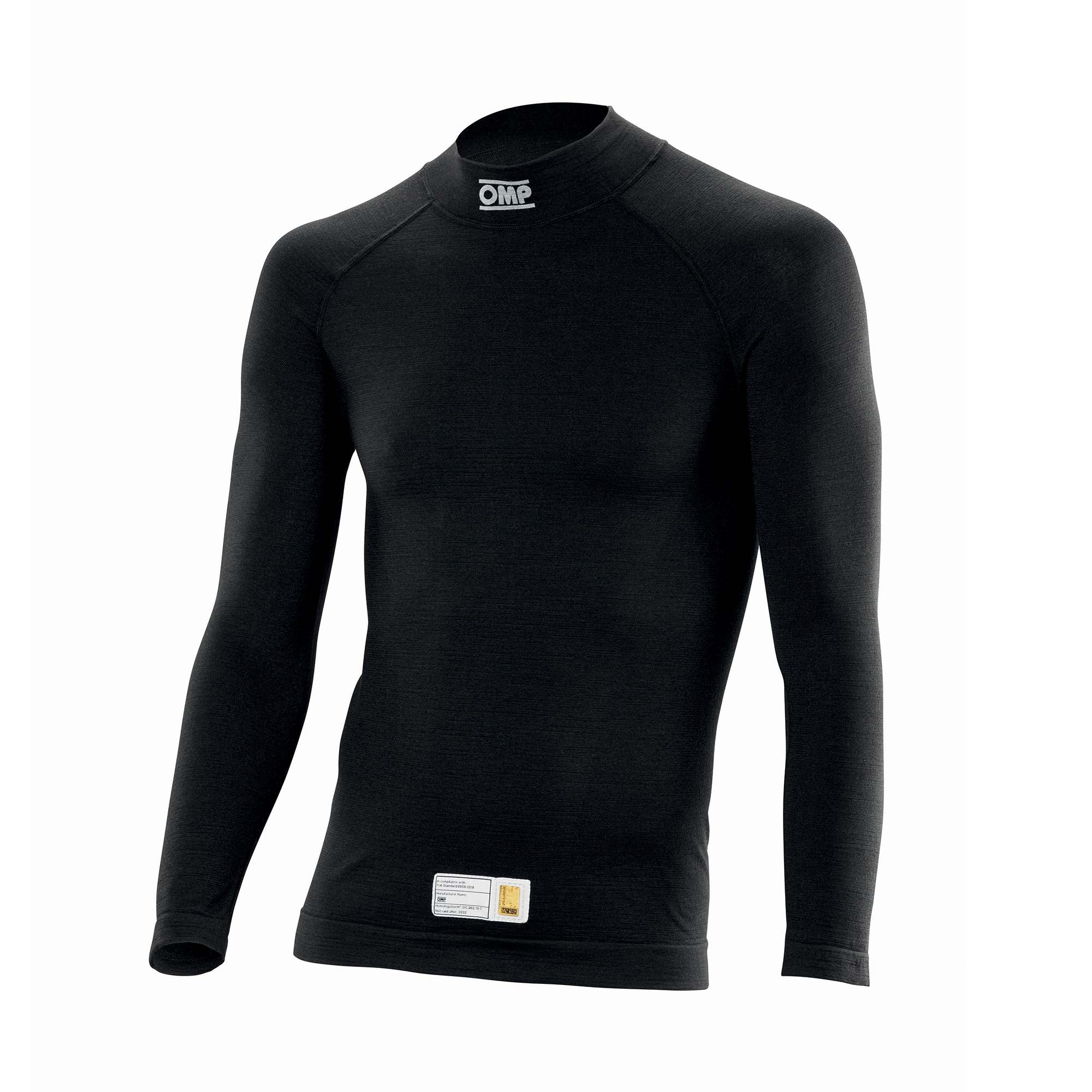 OMP IE0-0795-A01-071-XSS TECNICA EVO Top underwear, black, size XS/S Photo-0