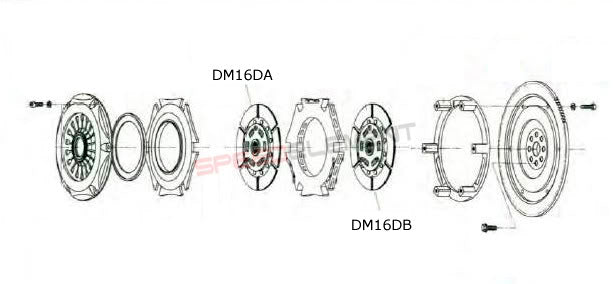 EXEDY DM16DB Replaceable disc FM012SD/FM022SD Photo-1