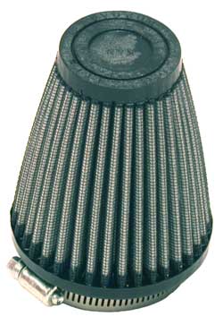 K&N R-1260 UNIVERSAL Clamp-On Air Filter 2-1/4"FLG, 3-1/2"B, 2"T, 4"H Photo-0