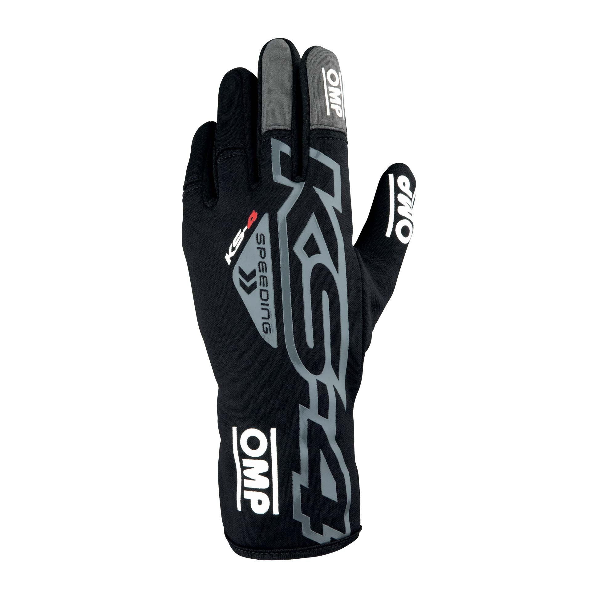OMP KB0-2750-A01-071-XS KS-4 Gloves my2023 Karting gloves, black, size XS Photo-0