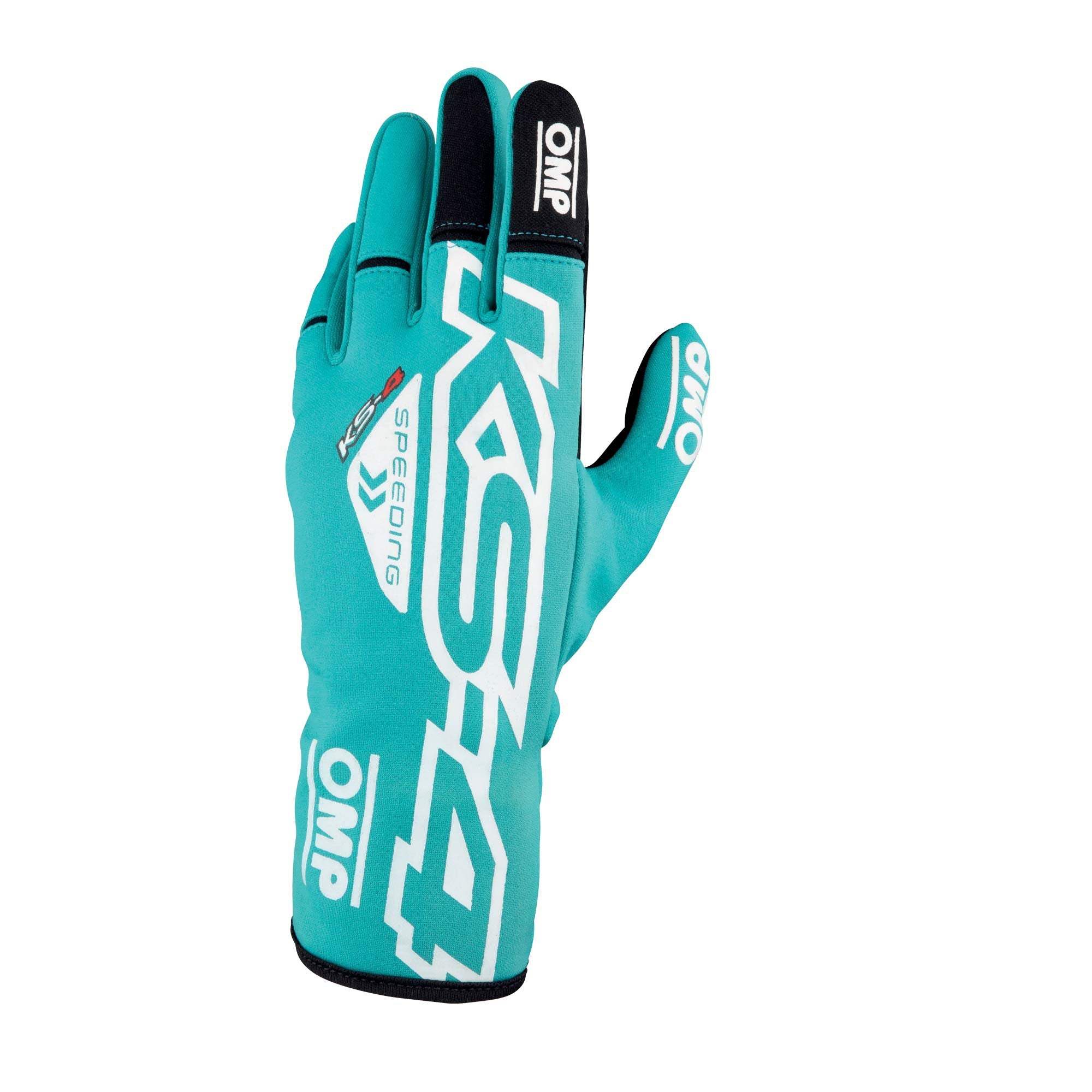 OMP KB0-2750-A01-233-006 Karting Gloves KS-4 MY2023 (for Kids), Mint Green, Size 6 Photo-0