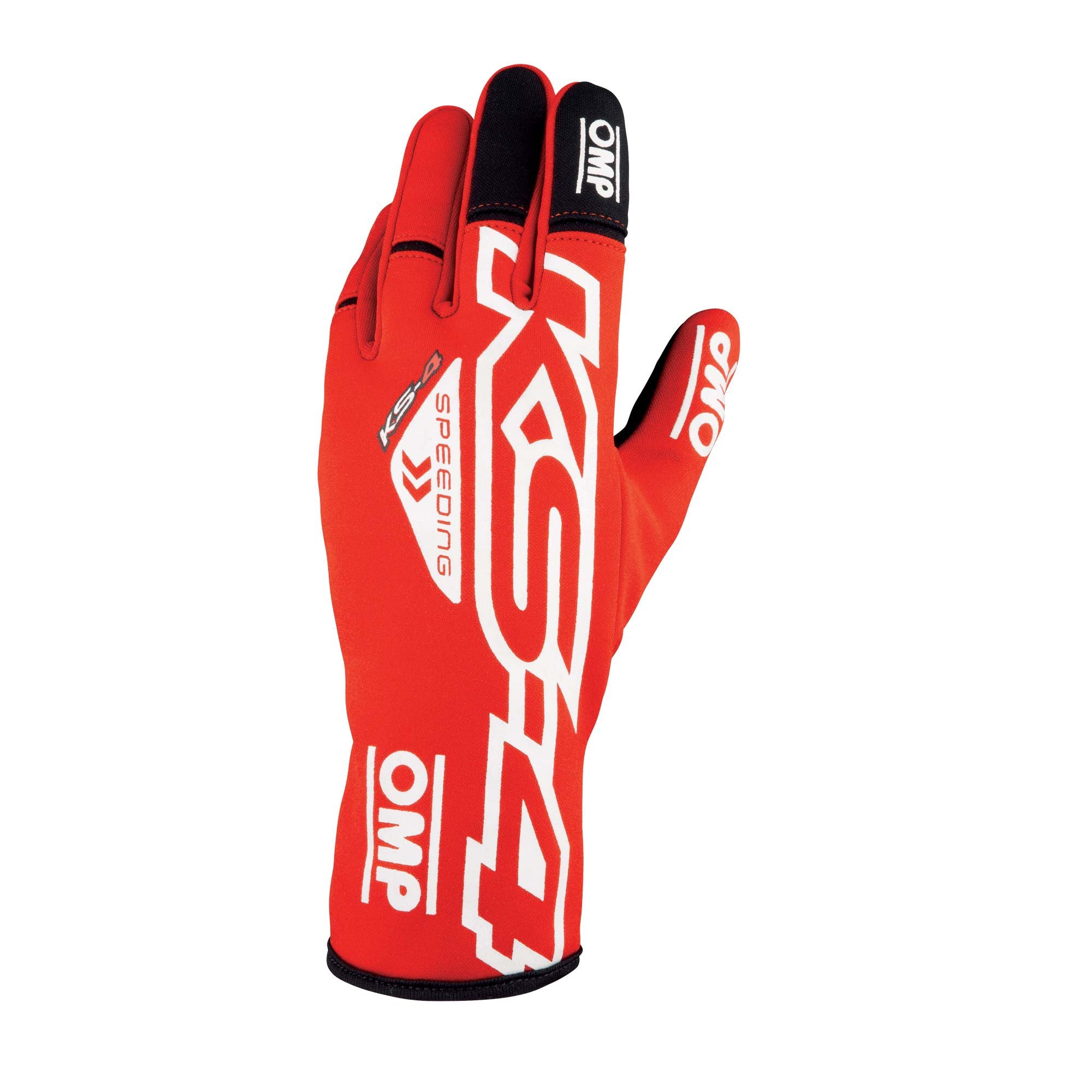 OMP KB0-2750-A01-063-S KS-4 Gloves my2023 Karting gloves, red/white, size S Photo-0