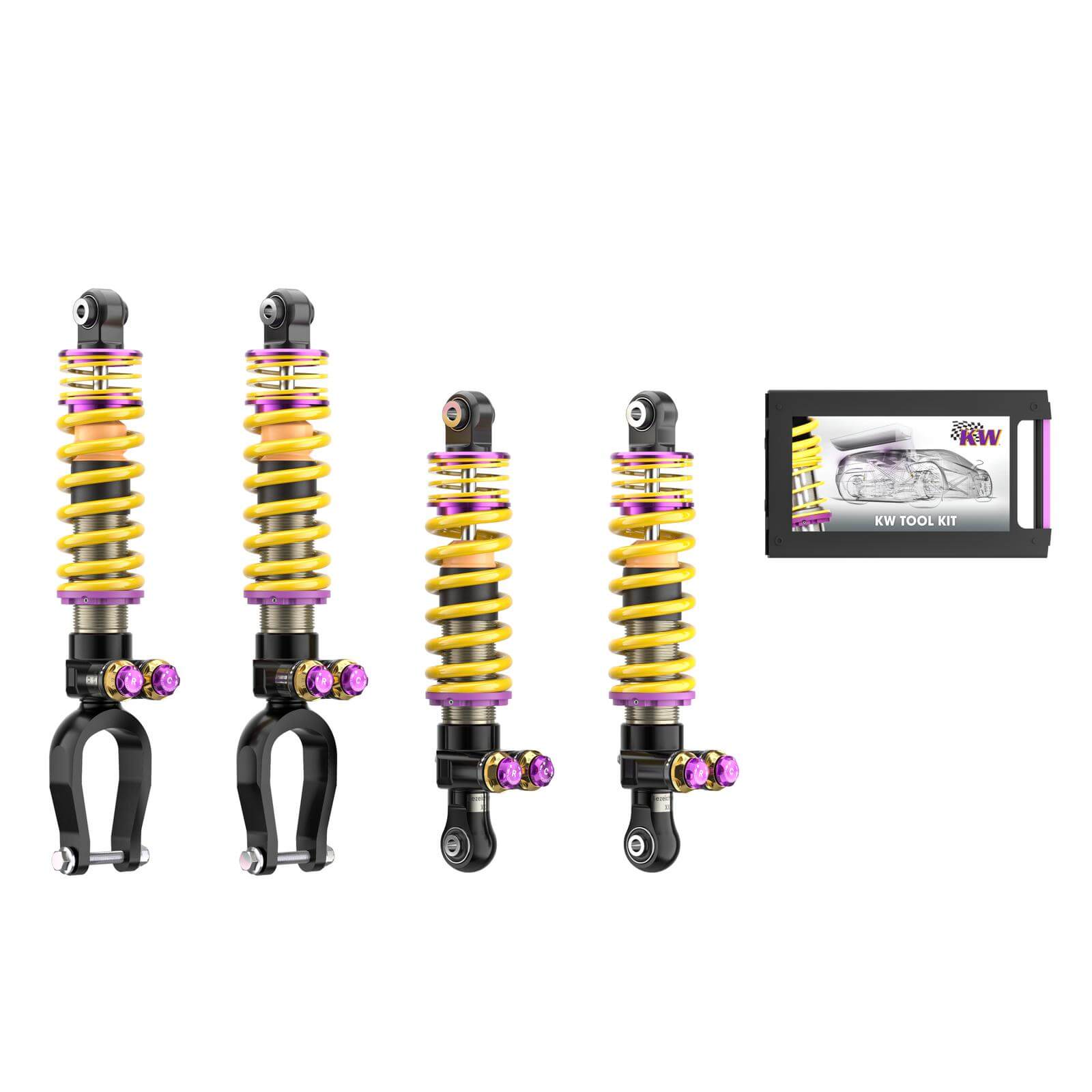 KW 309100AM Coilover kit V5 for AUDI R8 (4S3 / 4SP) 2015+ / R8 Spyder (4S9 / 4SR) without magnetic ride 2016+ Photo-0
