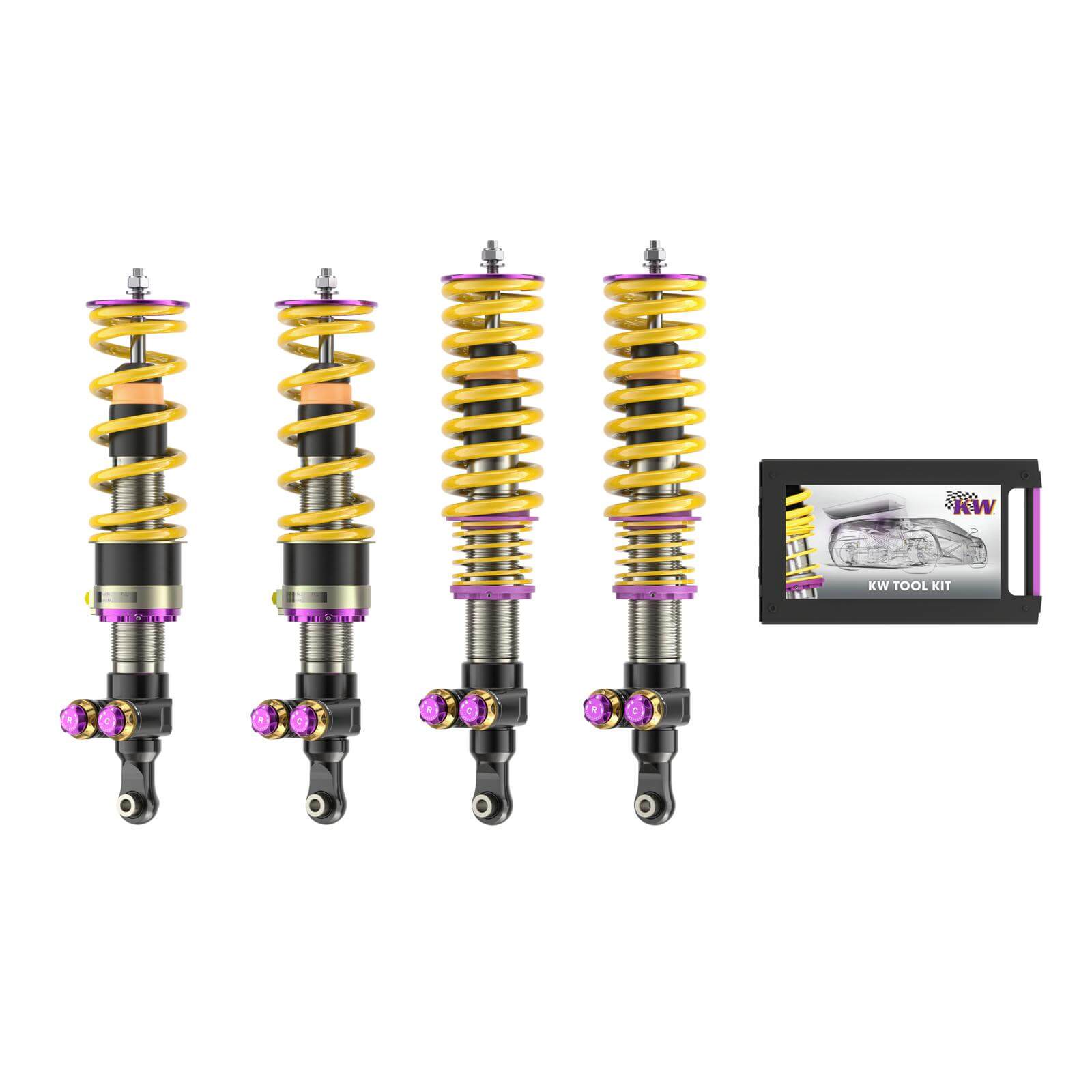 KW 30942220 Coilover Kit V5 w. HLS 2 Hydraulic Lift System for FERRARI F8 Tributo Coupe / F8 Spider 2019+ Photo-0