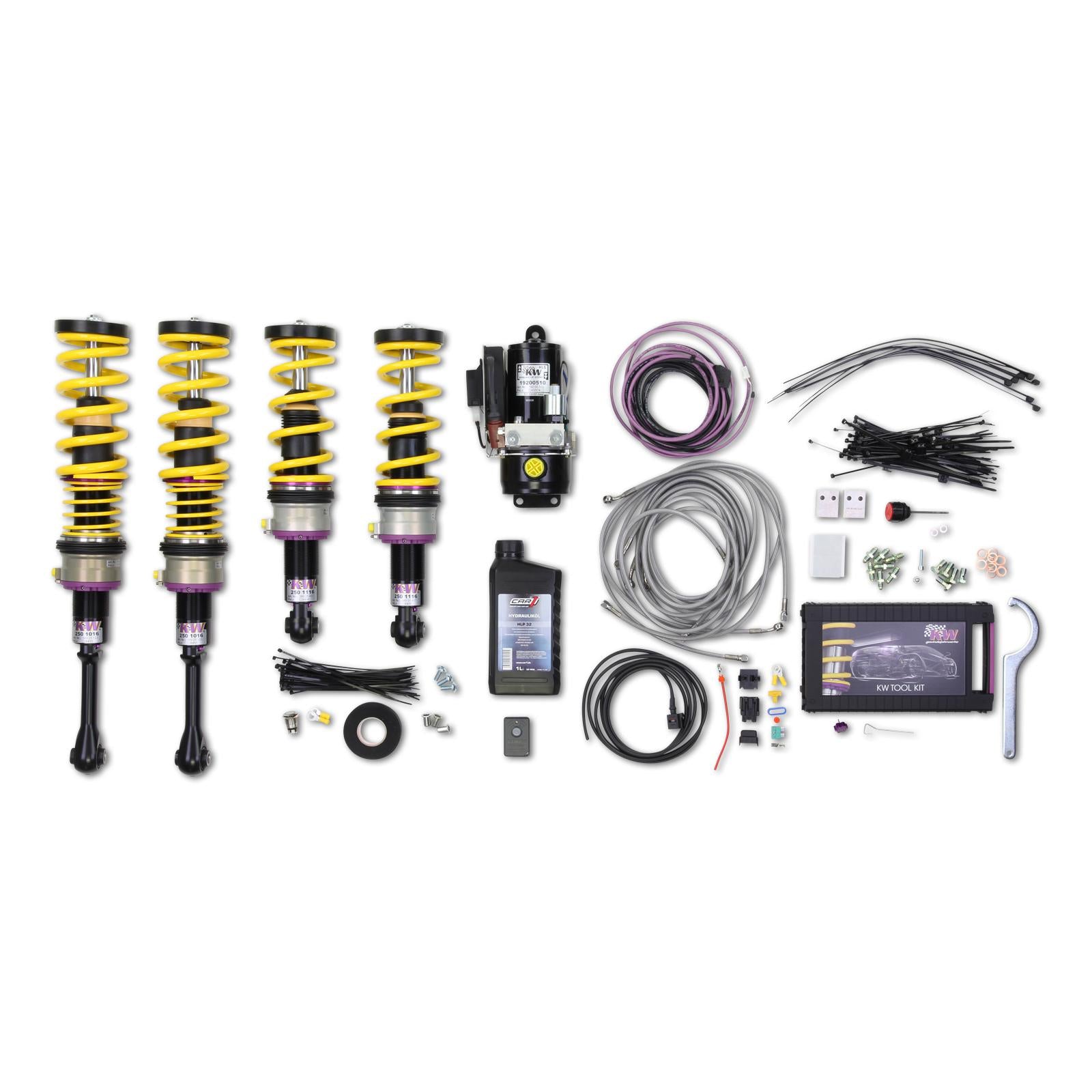 KW 3097140A Coilover Kit V5 + Hydraulic Lift System 4 for PORSCHE (980) Carrera GT 2003-2006 Photo-0