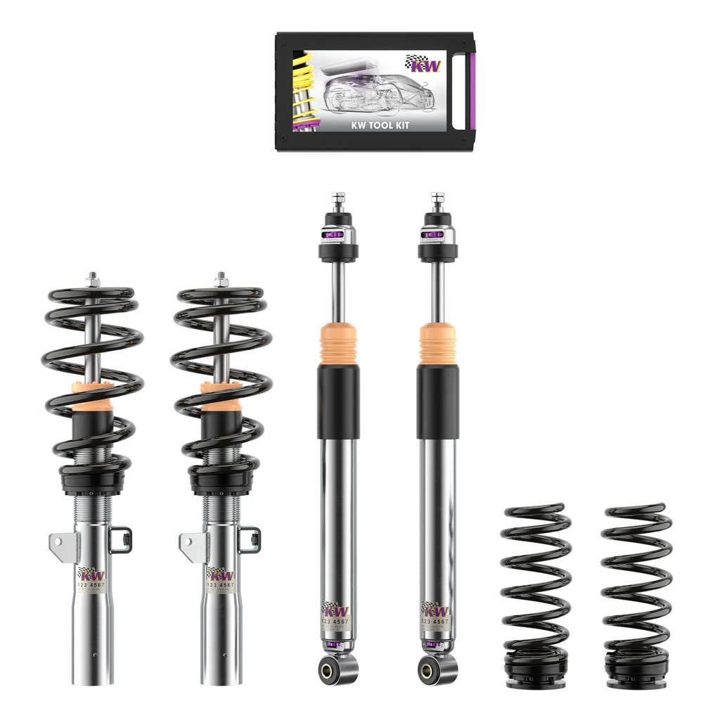 KW 35208200FT-B Coilover Kit V3 Leveling Black for BMW X1 (U11) / X2 (U10) Photo-0