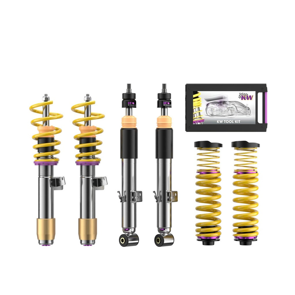 KW 352200EB Coilover Kit INOX V3 (incl. Deactivation Electronic Dampers) for BMW M2 (G87) / M3 (G80) / M4 (G82) Photo-0