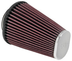 K&N RC-3680 UNIVERSAL Clamp-On Air Filter 2-7/16"FLG; 4-1/2 X 3-3/4B, 3" X 2"T, 6"H. Photo-0