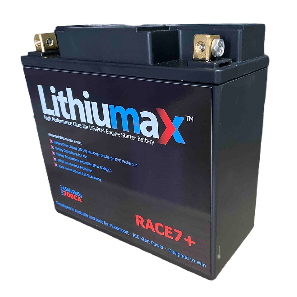 LITHIUMAX LMBSLCD7 Battery RACE7+ with LCD 700CA 45A Photo-1