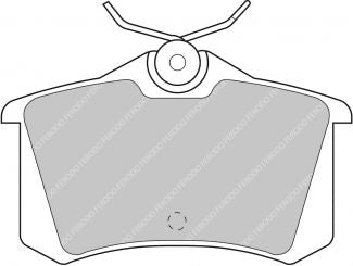 FERODO FDS726 Rear Brake Pads DS Performance for LANCIA Delta I (831AB0) Photo-0