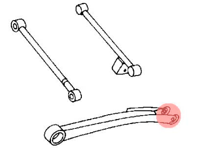 HARDRACE 6156 IMPREZA GC/GD KUNCKLE BUSHING (HARDEN RUBBER) 2PCS/SET Photo-1