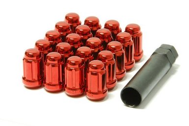 MUTEKI 41886R Lug nuts kit 12x1.50 Red (Close End) Photo-0