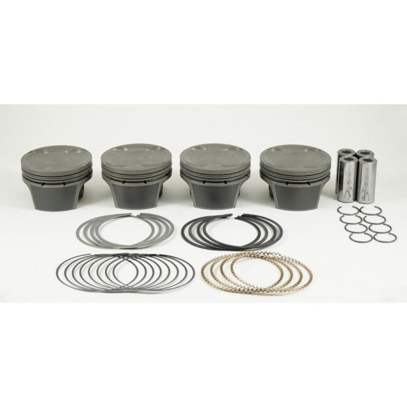 MAHLE 929114709T Piston Kit with TBC (100.00mm x 30mm CH, 87.2mm stroke, 137.9mm rod, 21mm pin, 9.1cc, 312g, 12.4CR, 4032) for ACURA B18C1 1.8L Photo-0