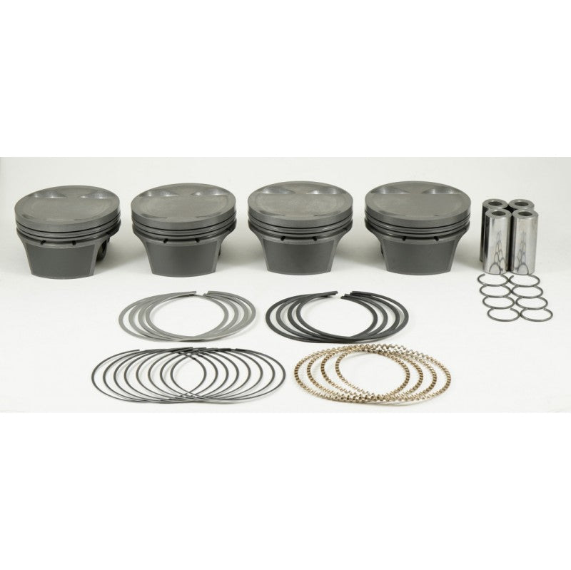 MAHLE 929170905T Piston Kit with TBC (86.50mm x 30mm CH, 86mm stroke, 139mm rod, 22mm pin, 11.8cc, 333g, 12.8CR, 4032) for ACURA RSX K20 2.0L Photo-0