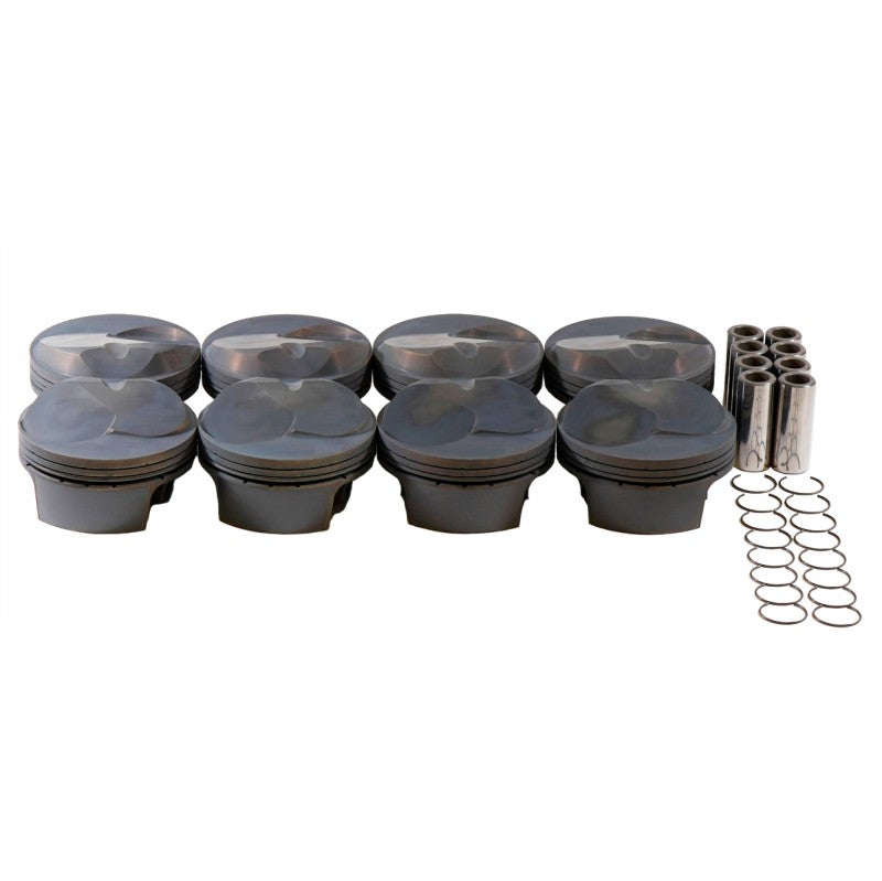 MAHLE 930239105T Piston Kit Elite Drag Series 24/25 (566cid 4.605 x 1.120RCH, 4.250stroke, 6.535rod, 0.990pin, 42.0cc, 621g, 14.3CR, 2618) for CHEVROLET Big Block Photo-0
