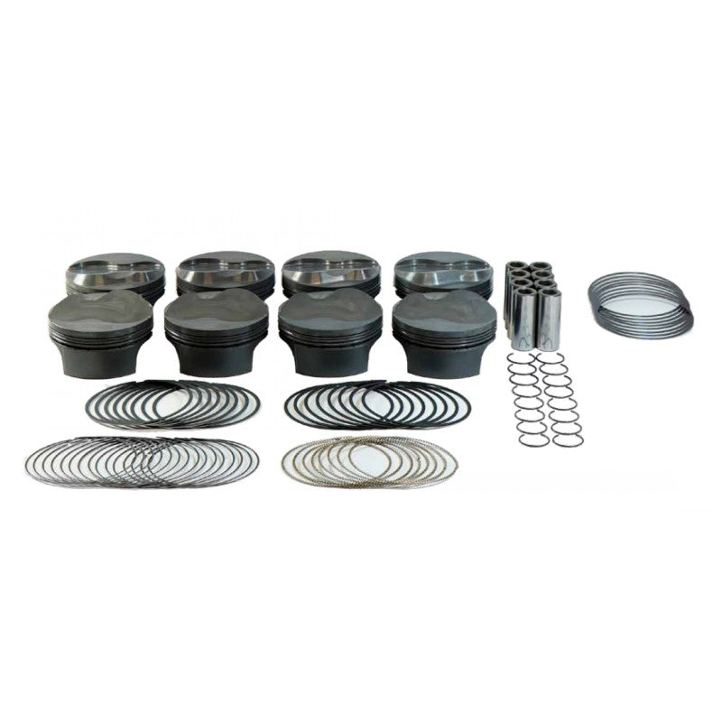 MAHLE 930229680T Piston Kit Combo Dome (418cid 4.080 x 1.110RCH, 4.000stroke, 6.125rod, 0.927pin, 9.2cc, 484g, 14.1CR, 2618) for CHEVROLET LSX Photo-0