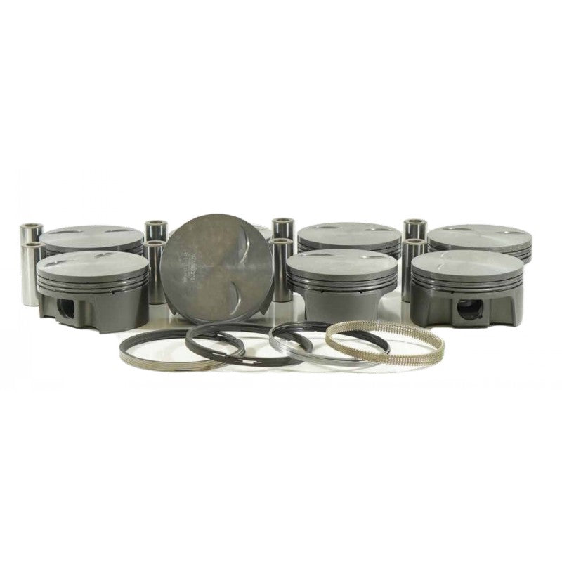 MAHLE 197739265T Piston Kit Flat Top (376cid 4.065 x 1.330CH, 3.622stroke, 6.098rod, 0.945pin, -0.4cc, 513g, 10.7CR, 2618) for CHEVROLET LS3 Photo-0