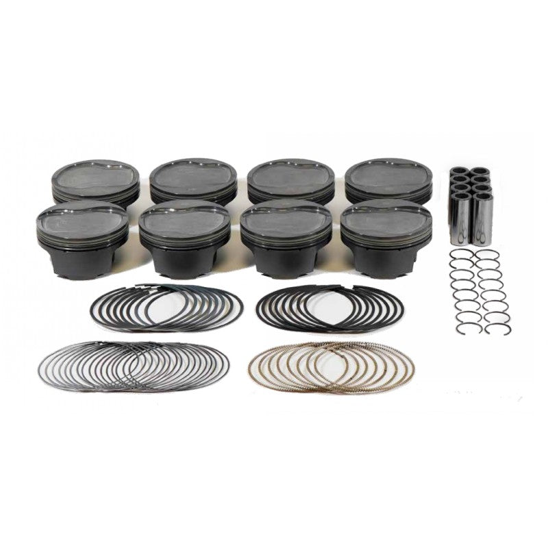 MAHLE 930228080T Piston Kit Inverted Dome (418cid 4.080 x 1.105CH, 4.000stroke, 6.125rod, 0.927pin, -21.6cc, 412g, 10.5CR, 2618)) for CHEVROLET LT 6.2L Photo-0